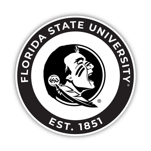 Florida State Seminoles Officially Licensed Black Vinyl Decal Sticker Holographic Backing