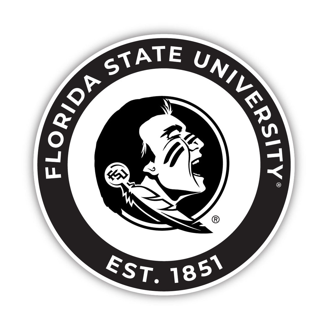 Florida State Seminoles Officially Licensed Black Vinyl Decal Sticker Holographic Backing