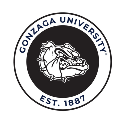 Gonzaga Bulldogs Officially Licensed Black Vinyl Decal Sticker Holographic Backing