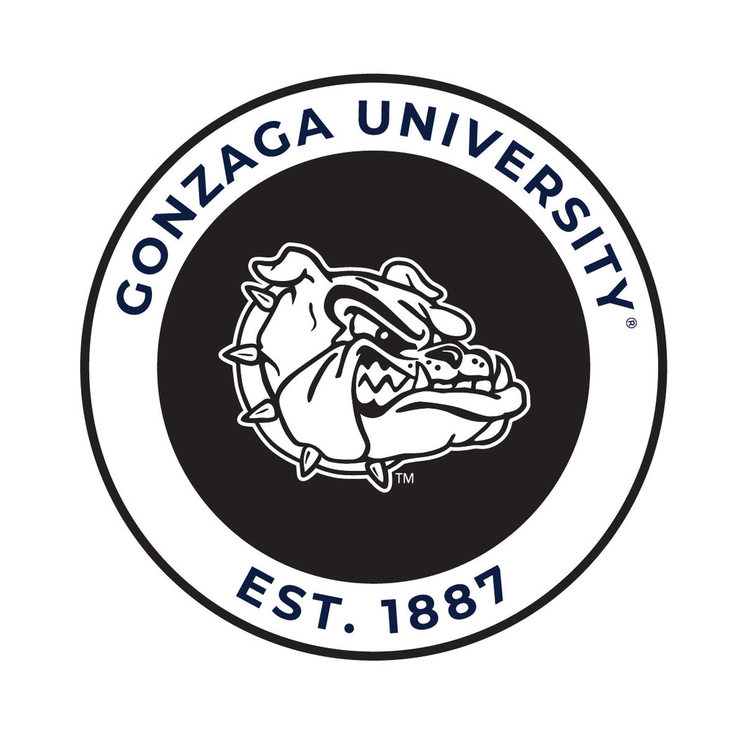Gonzaga Bulldogs Officially Licensed Black Vinyl Decal Sticker Holographic Backing