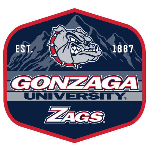Gonzaga Bulldogs Scenic Background Vinyl Sticker/Magnet - Officially Licensed 