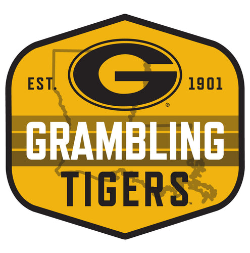Grambling State Tigers Scenic Background Vinyl Sticker/Magnet - Officially Licensed 