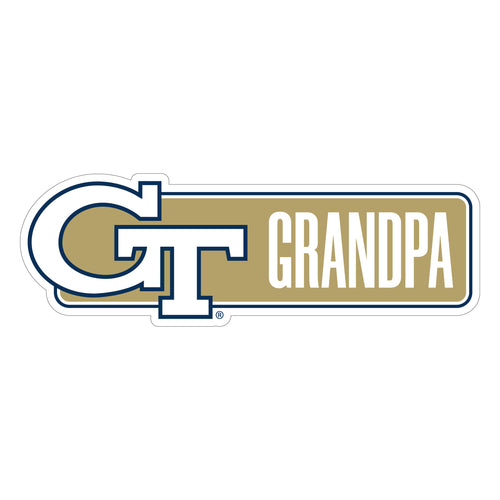 Georgia Tech Yellow Jackets Proud Die Cut Decal Officially Licensed Collegiate Product 6-Inches Wide