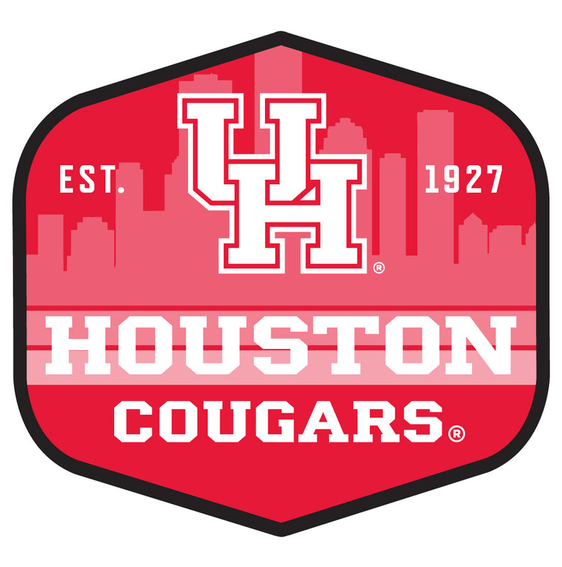 University of Houston Scenic Background Vinyl Sticker/Magnet - Officially Licensed 