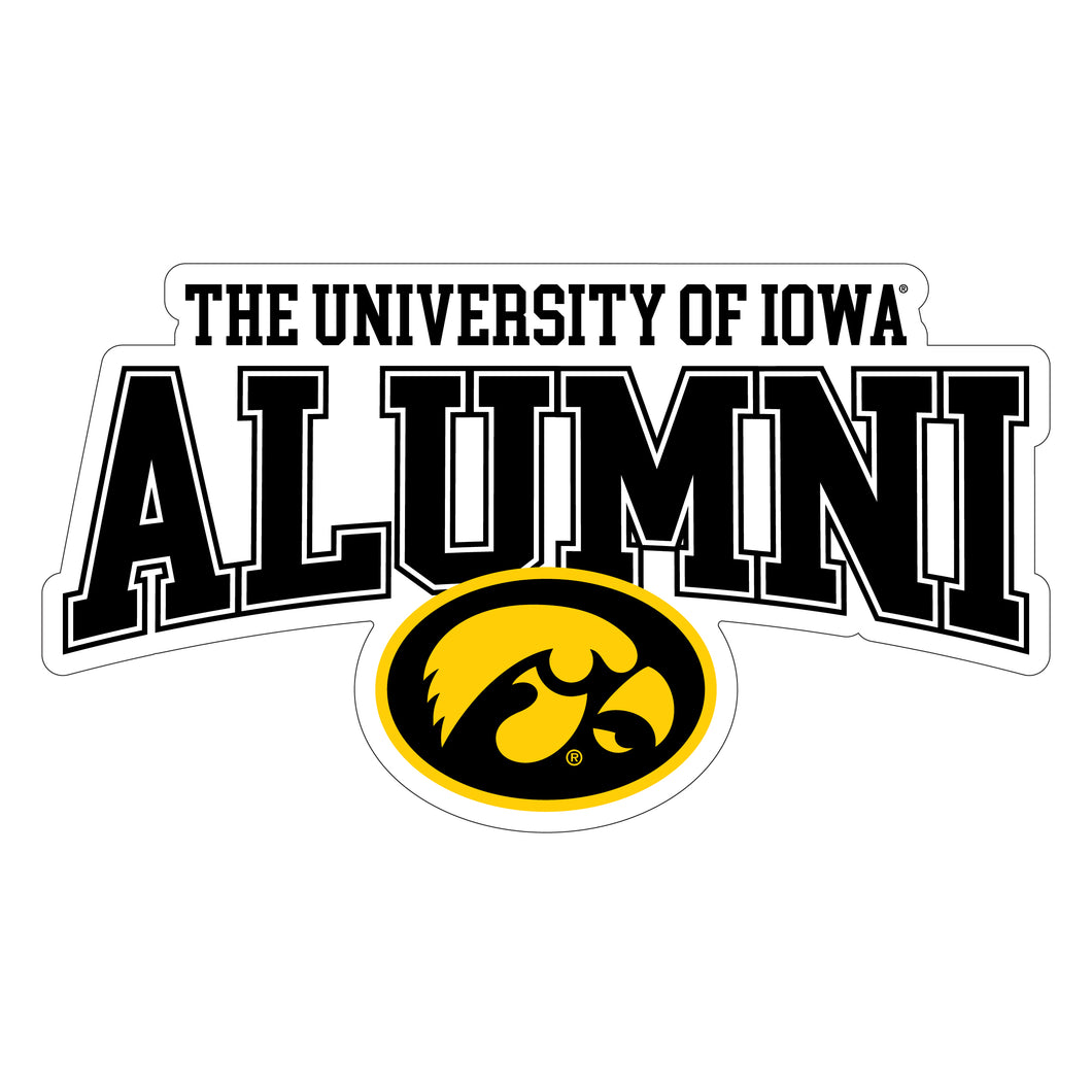 Iowa Hawkeyes Laser Cut Alumni Vinyl Sticker/Magnet - Officially Licensed 8-Inch