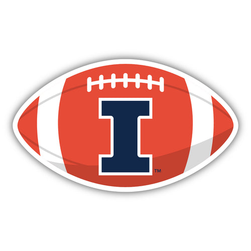 Illinois Fighting Illini College Sticker or Magnet – Licensed University Sports Design, Multiple Sizes 