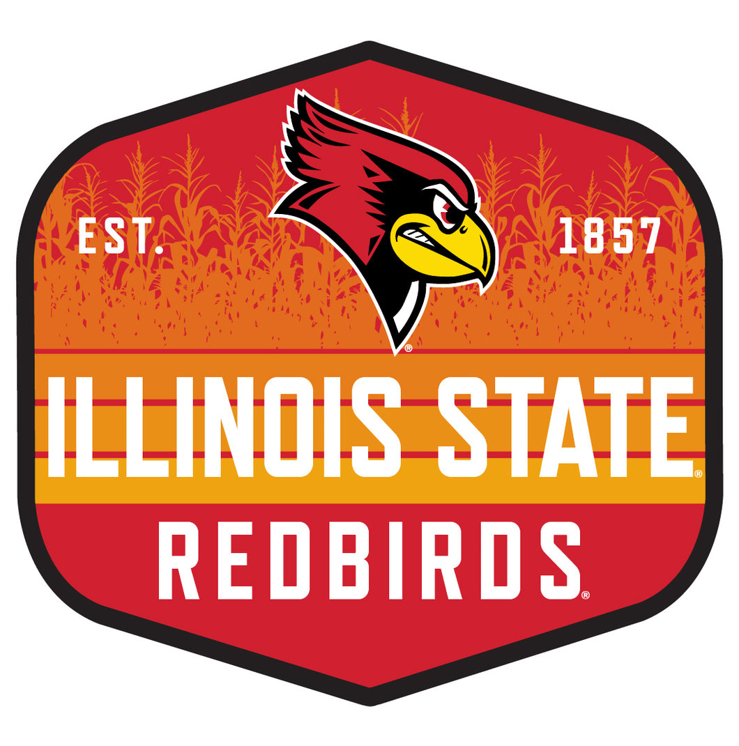 Illinois State Redbirds Scenic Background Vinyl Sticker/Magnet - Officially Licensed 