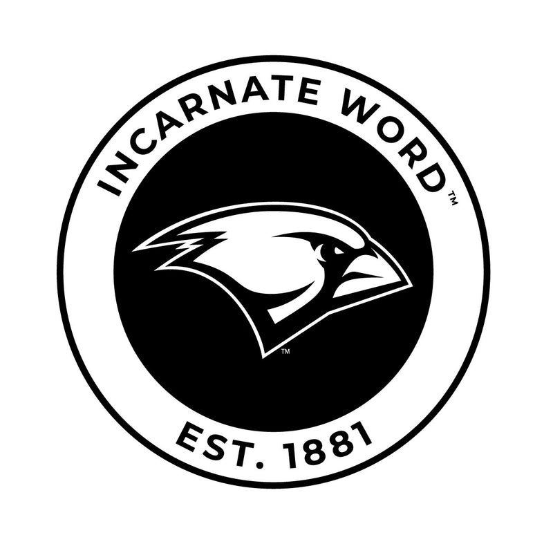 Incarnate Word Cardinals Officially Licensed Black Vinyl Decal Sticker Holographic Backing