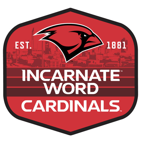 Incarnate Word Cardinals Scenic Background Vinyl Sticker/Magnet - Officially Licensed 