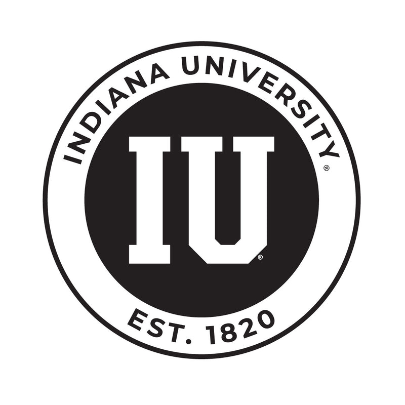 Indiana Hoosiers Officially Licensed Black Vinyl Decal Sticker White Backing