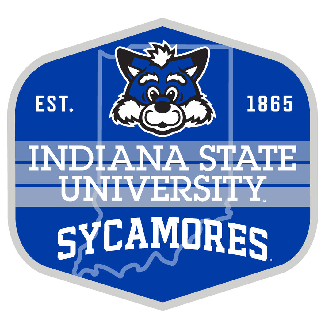 Indiana State University Scenic Background Vinyl Sticker/Magnet - Officially Licensed 