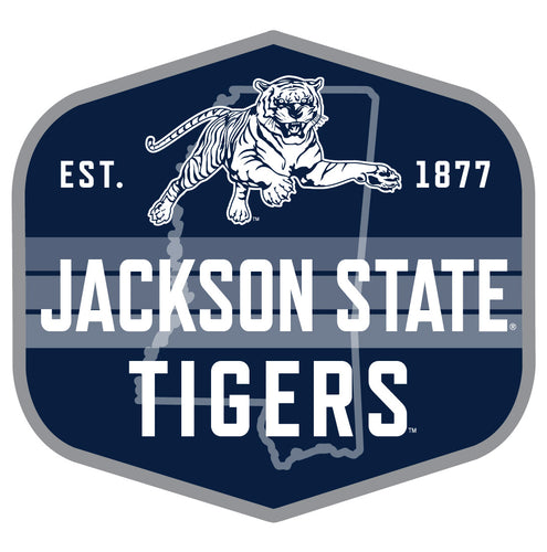 Jackson State University Scenic Background Vinyl Sticker/Magnet - Officially Licensed 