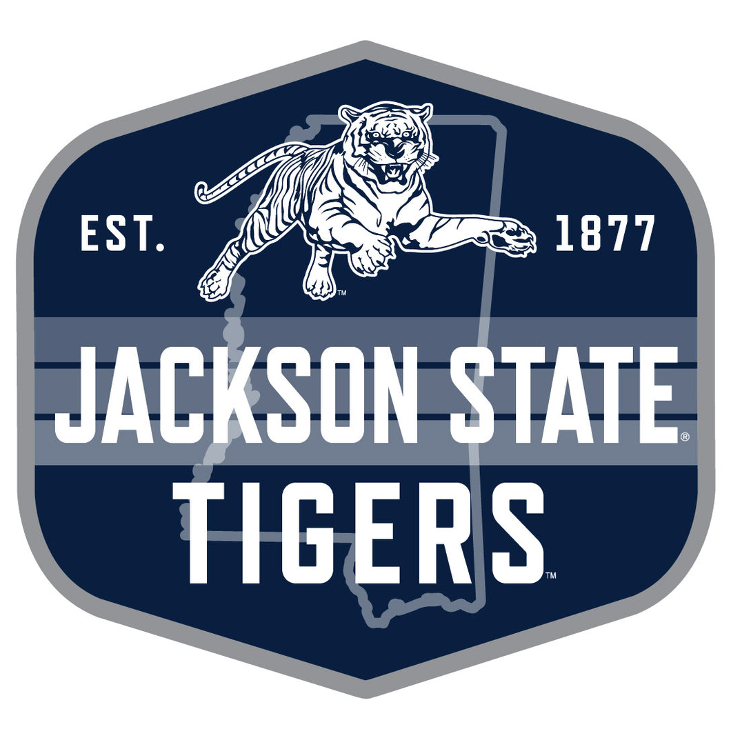 Jackson State University Scenic Background Vinyl Sticker/Magnet - Officially Licensed 