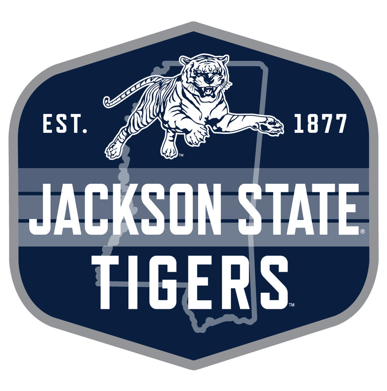Jackson State University Scenic Background Vinyl Sticker/Magnet - Officially Licensed 