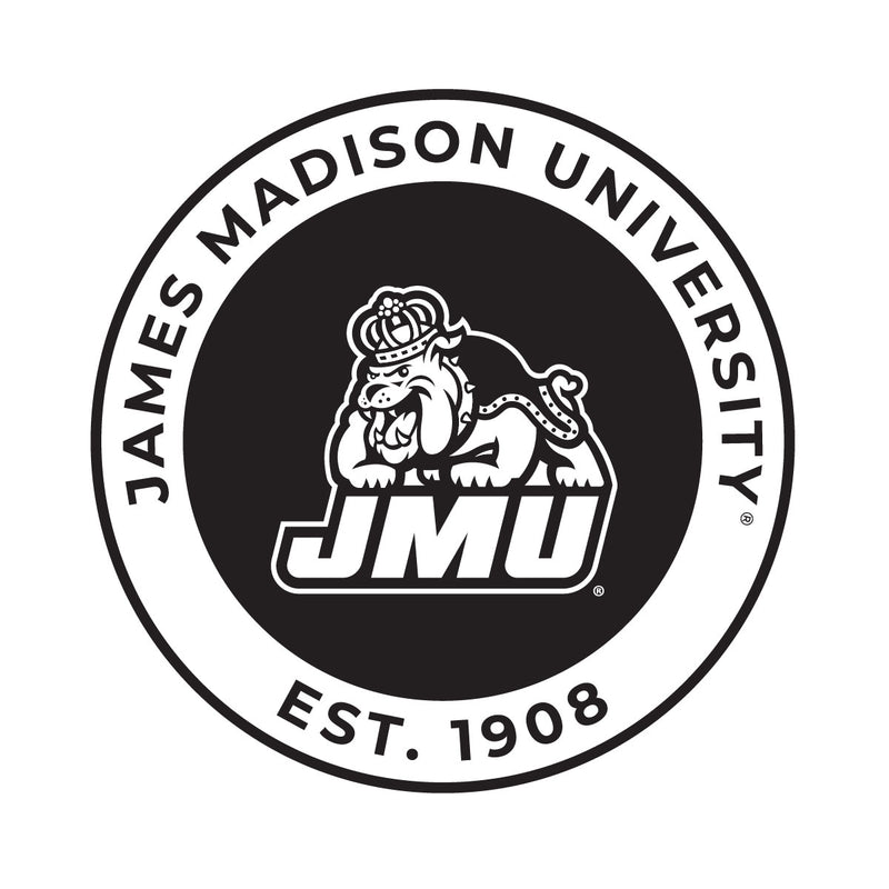 James Madison Dukes Officially Licensed Black Vinyl Decal Sticker Clear Backing