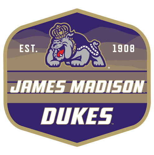 James Madison Dukes Scenic Background Vinyl Sticker/Magnet - Officially Licensed 