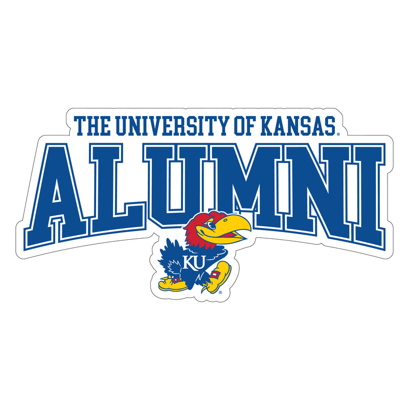 Kansas Jayhawks Laser Cut Alumni Vinyl Sticker/Magnet - Officially Licensed 4-Inch