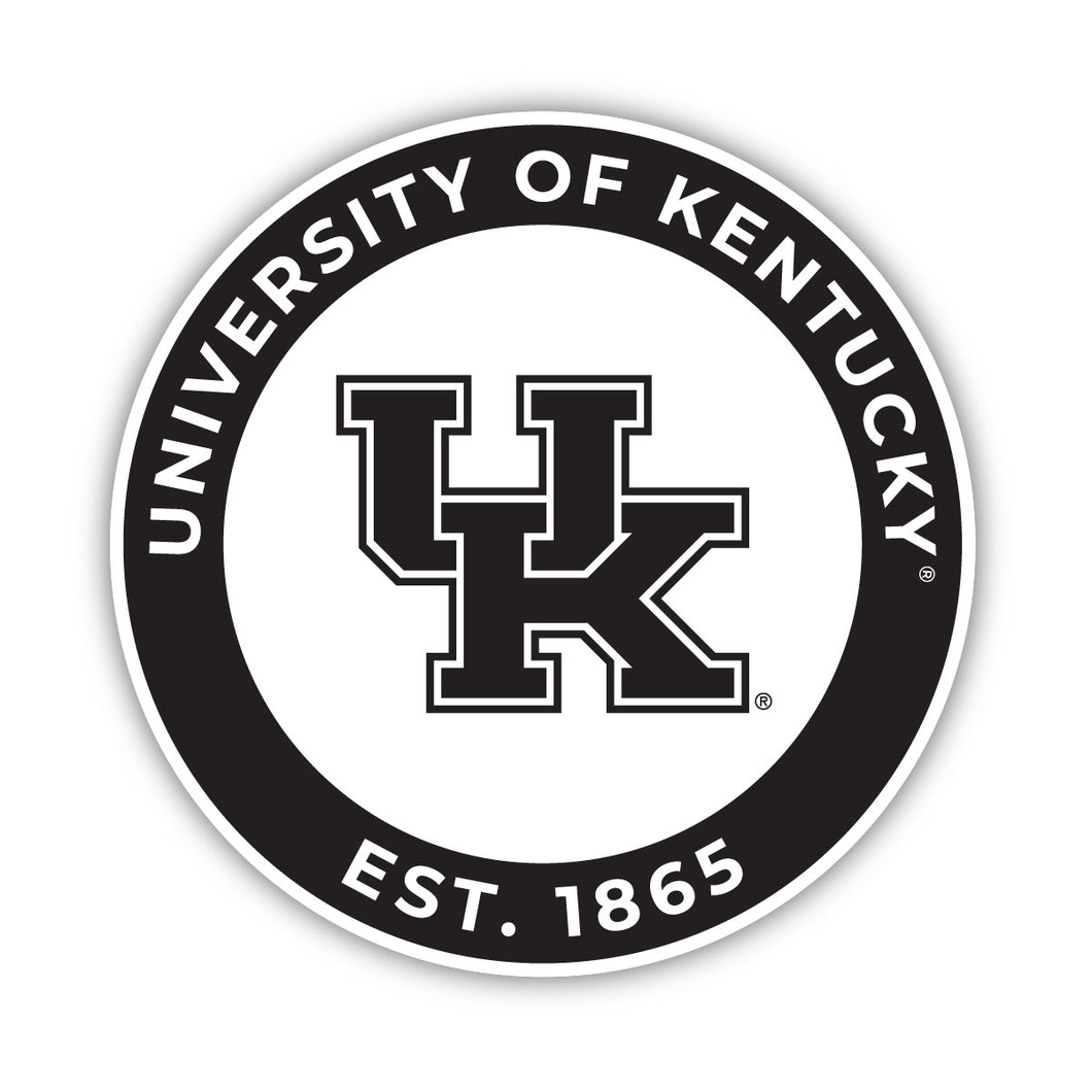 Kentucky Wildcats Officially Licensed Black Vinyl Decal Sticker Holographic Backing