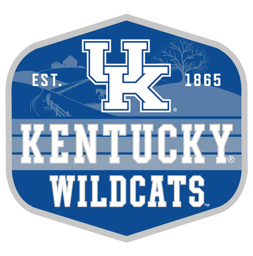 Kentucky Wildcats Scenic Background Vinyl Sticker/Magnet - Officially Licensed 