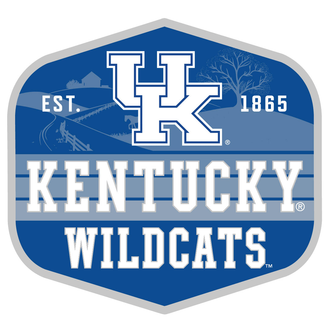 Kentucky Wildcats Scenic Background Vinyl Sticker/Magnet - Officially Licensed 