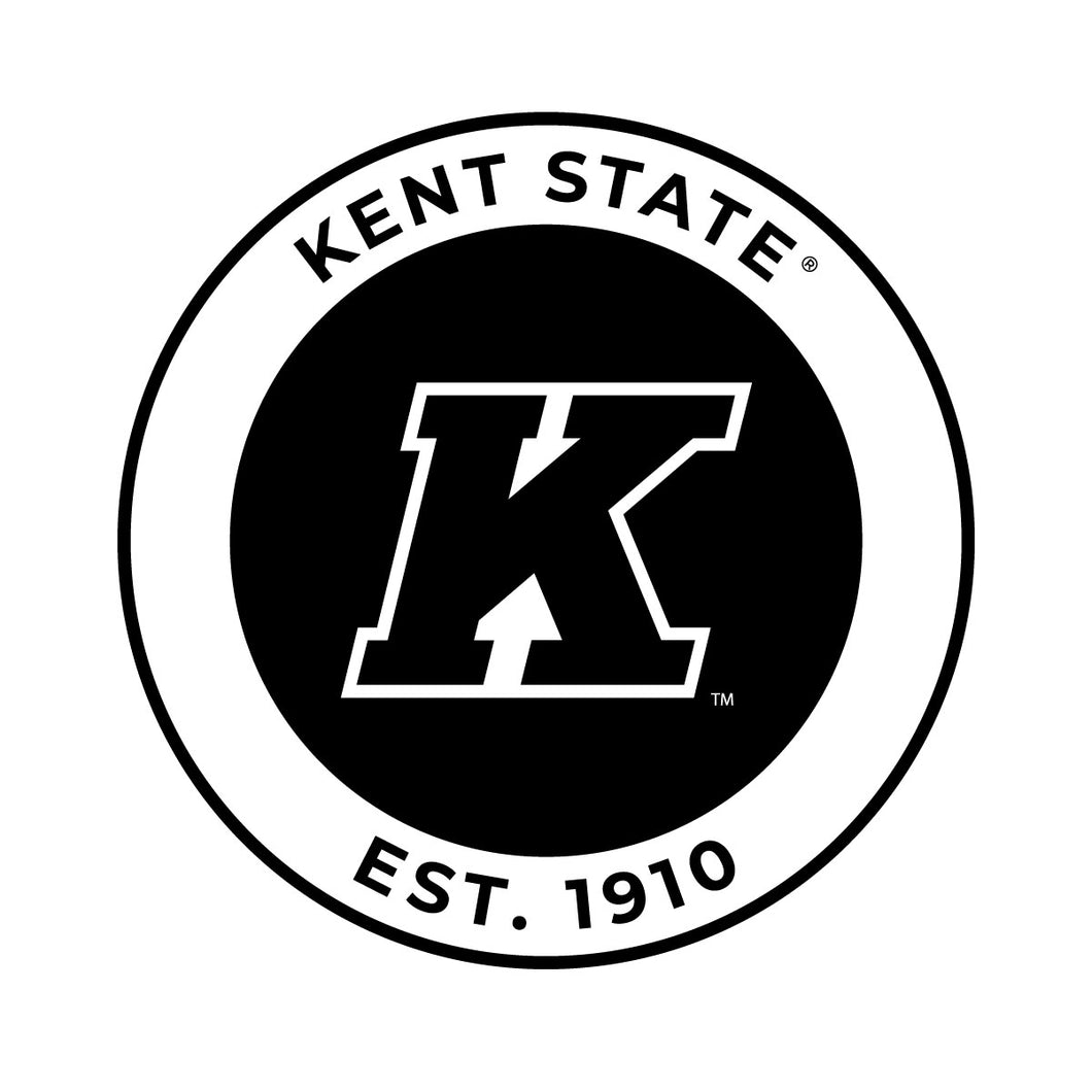 Kent State University Officially Licensed Black Vinyl Decal Sticker Holographic Backing