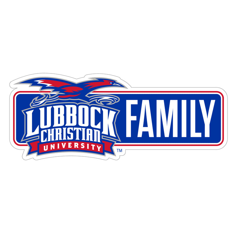 Lubbock Christian University Chaparral Proud Die Cut Decal Officially Licensed Collegiate Product
