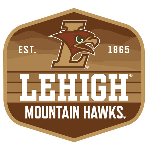 Lehigh University Mountain Hawks Scenic Background Vinyl Sticker/Magnet - Officially Licensed 