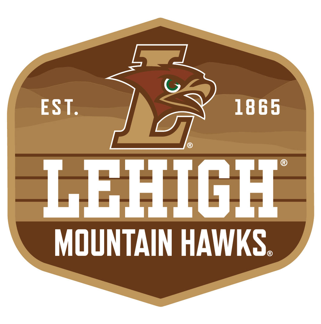 Lehigh University Mountain Hawks Scenic Background Vinyl Sticker/Magnet - Officially Licensed 