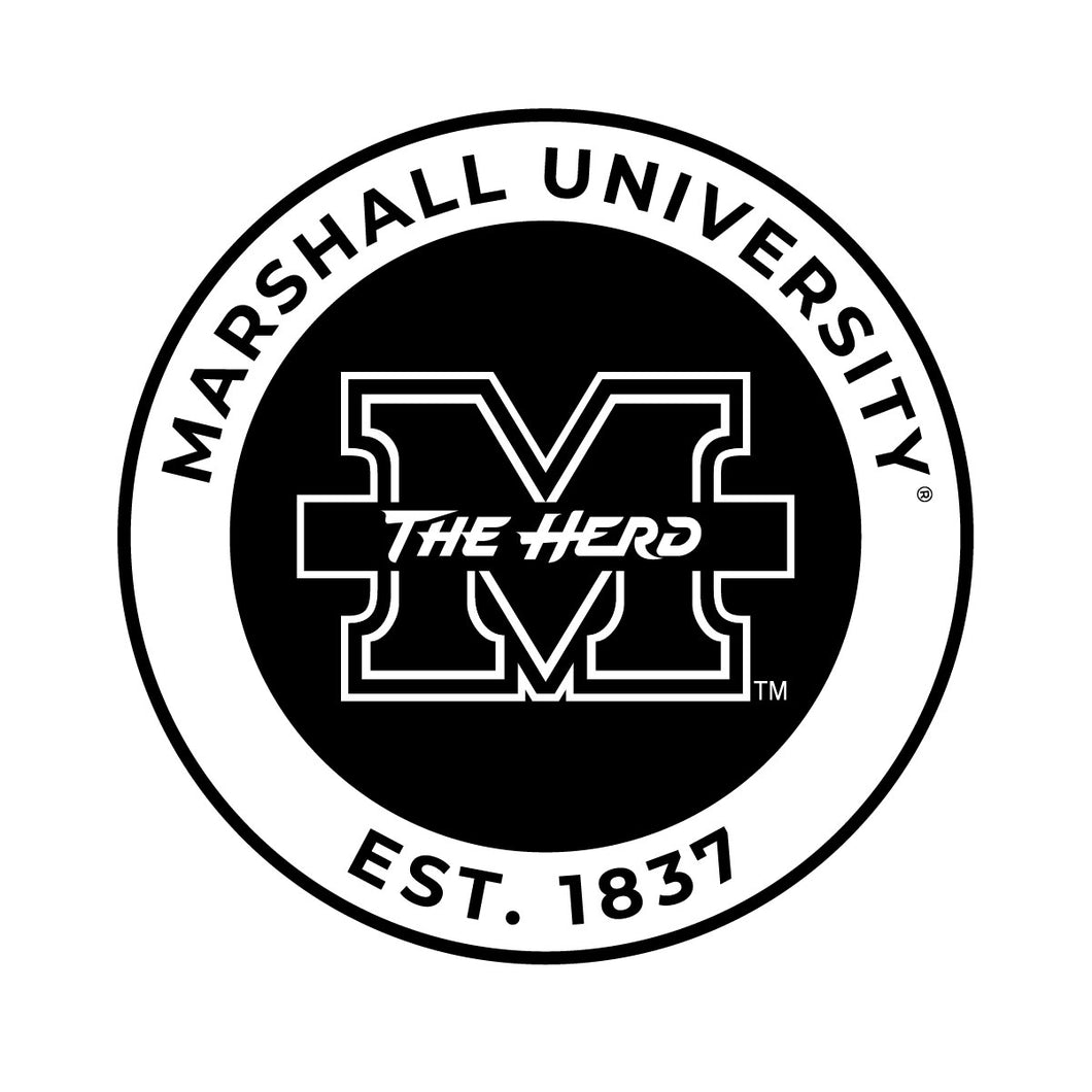 Marshall Thundering Herd Officially Licensed Black Vinyl Decal Sticker Holographic Backing