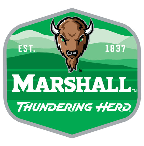 Marshall Thundering Herd Scenic Background Vinyl Sticker/Magnet - Officially Licensed 