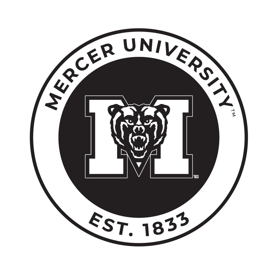 Mercer University Officially Licensed Black Vinyl Decal Sticker Clear Backing