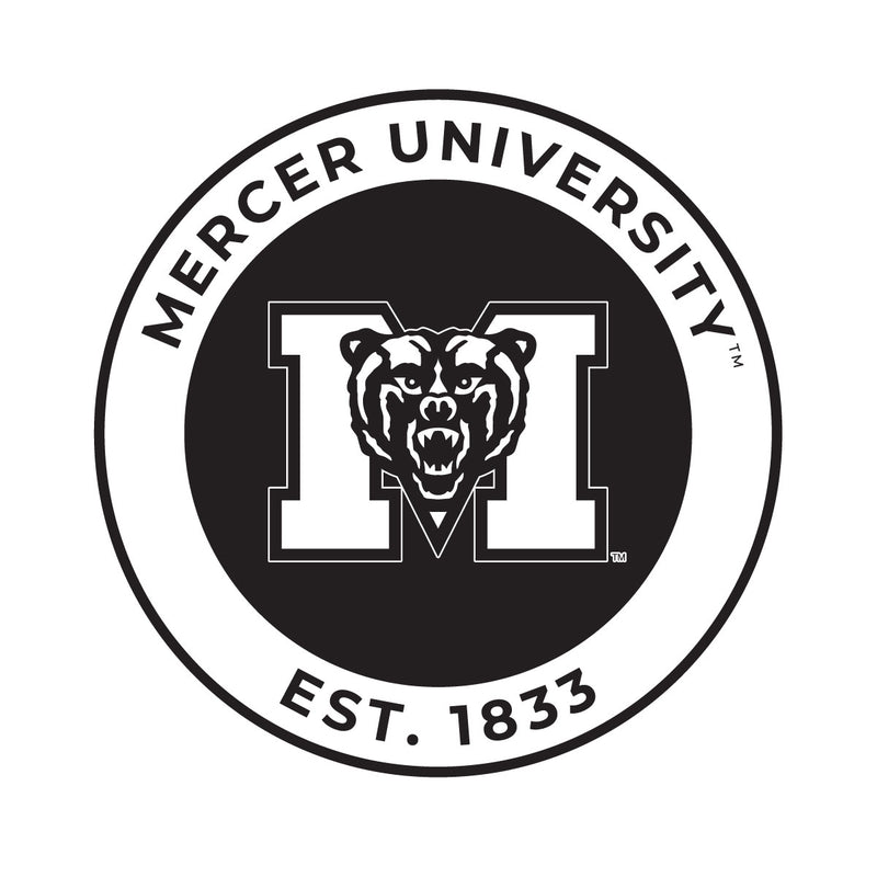 Mercer University Officially Licensed Black Vinyl Decal Sticker Clear Backing
