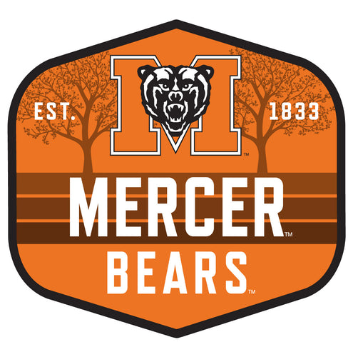 Mercer University Scenic Background Vinyl Sticker/Magnet - Officially Licensed 
