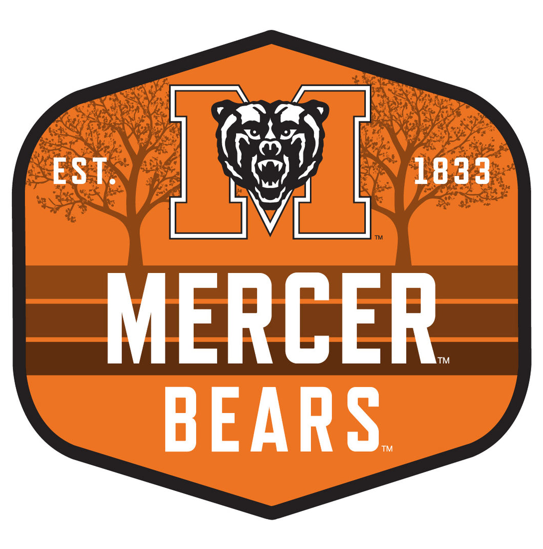 Mercer University Scenic Background Vinyl Sticker/Magnet - Officially Licensed 