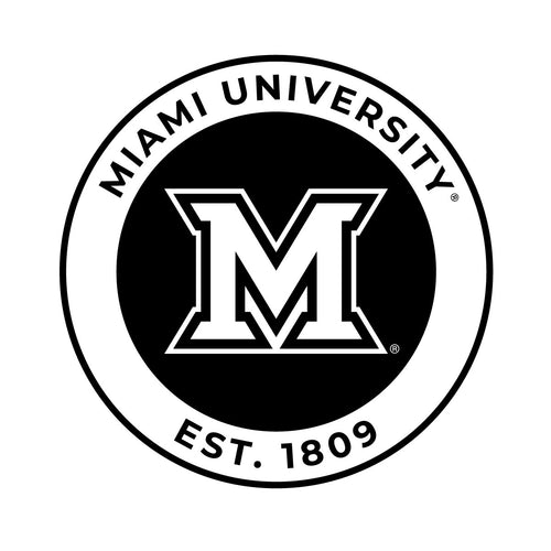 Miami University of Ohio Officially Licensed Black Vinyl Decal Sticker Holographic Backing