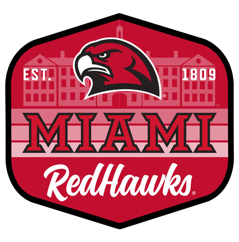 Miami University of Ohio Scenic Background Vinyl Sticker/Magnet - Officially Licensed 