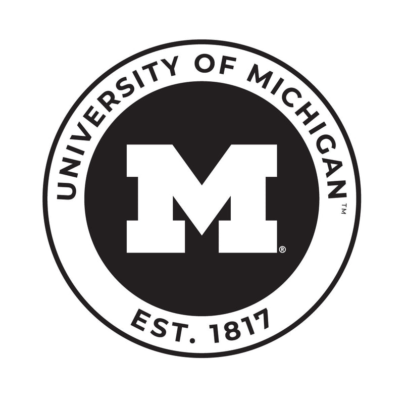 Michigan Wolverines Officially Licensed Black Vinyl Decal Sticker Holographic Backing