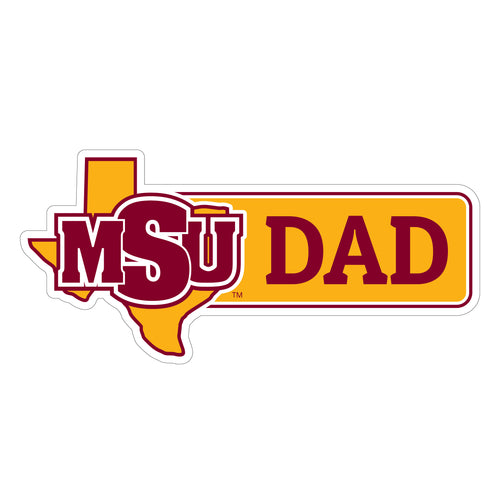 Midwestern State University Mustangs Proud Die Cut Decal Officially Licensed Collegiate Product 5-Inches Wide