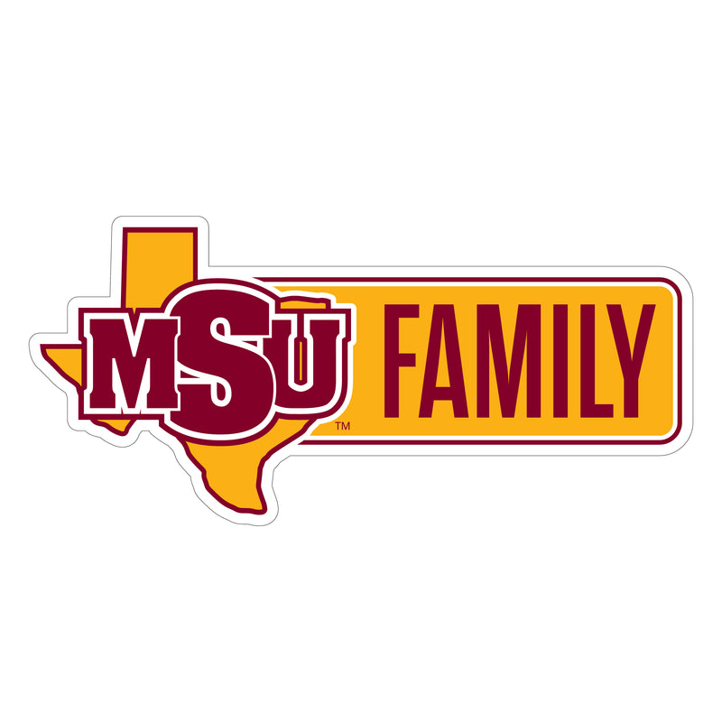 Midwestern State University Mustangs Proud Die Cut Decal Officially Licensed Collegiate Product