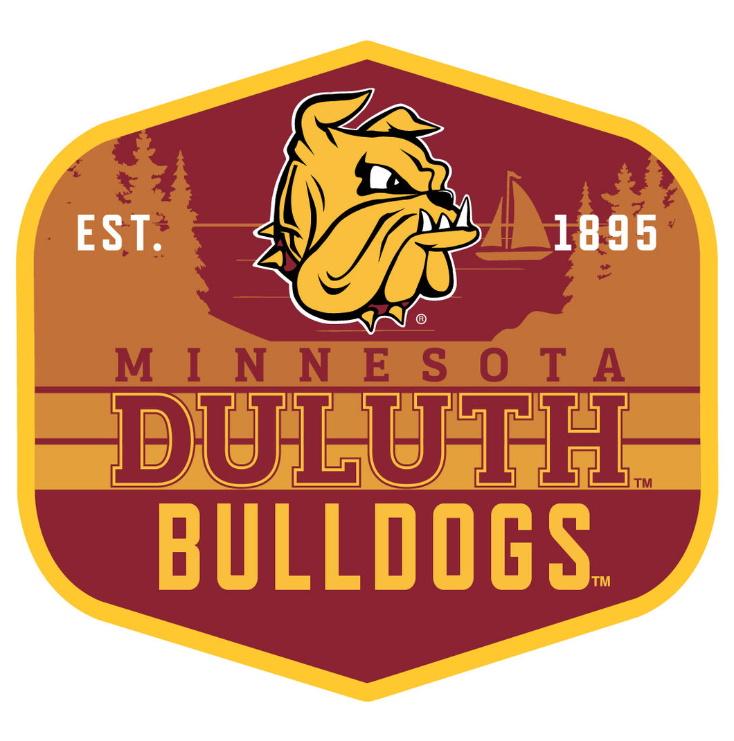 Minnesota Duluth Bulldogs Scenic Background Vinyl Sticker/Magnet - Officially Licensed 