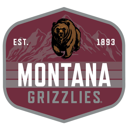 Montana University Scenic Background Vinyl Sticker/Magnet - Officially Licensed 