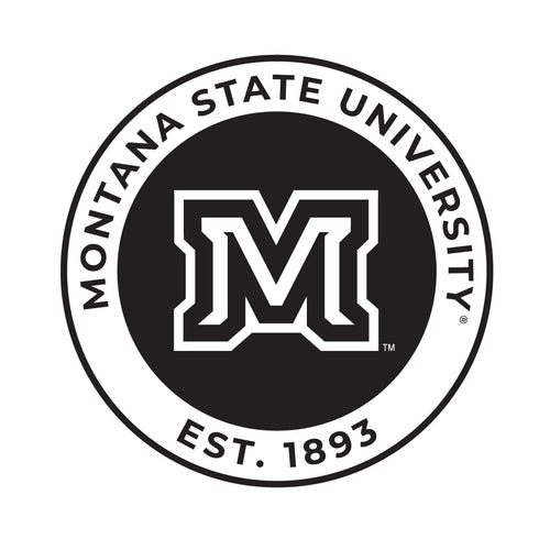 Montana State Bobcats Officially Licensed Black Vinyl Decal Sticker White Backing