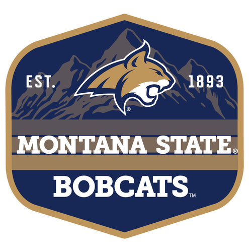 Montana State Bobcats Scenic Background Vinyl Sticker/Magnet - Officially Licensed 