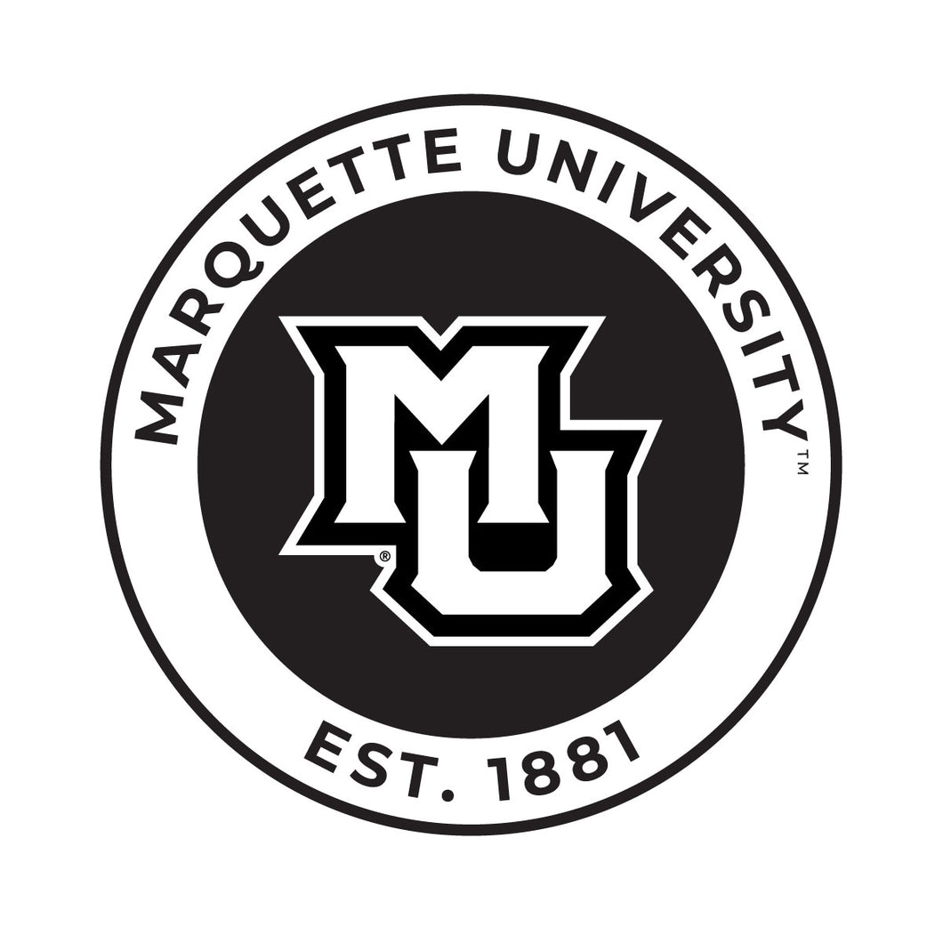 Marquette Golden Eagles Officially Licensed Black Vinyl Decal Sticker Holographic Backing