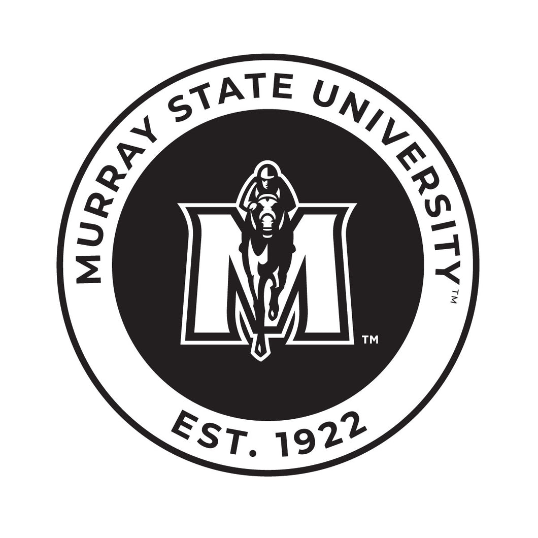 Murray State University Officially Licensed Black Vinyl Decal Sticker White Backing