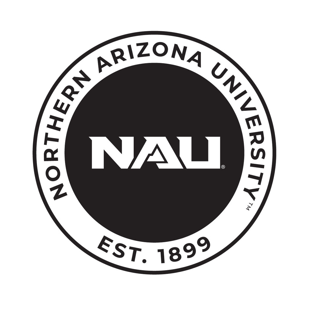 Northern Arizona University Officially Licensed Black Vinyl Decal Sticker White Backing