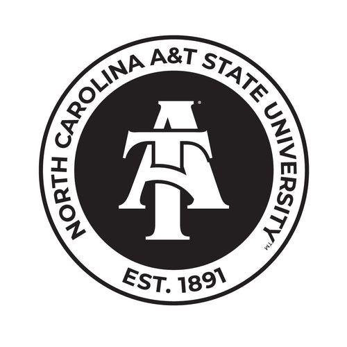 North Carolina A&T State Aggies Officially Licensed Black Vinyl Decal Sticker White Backing