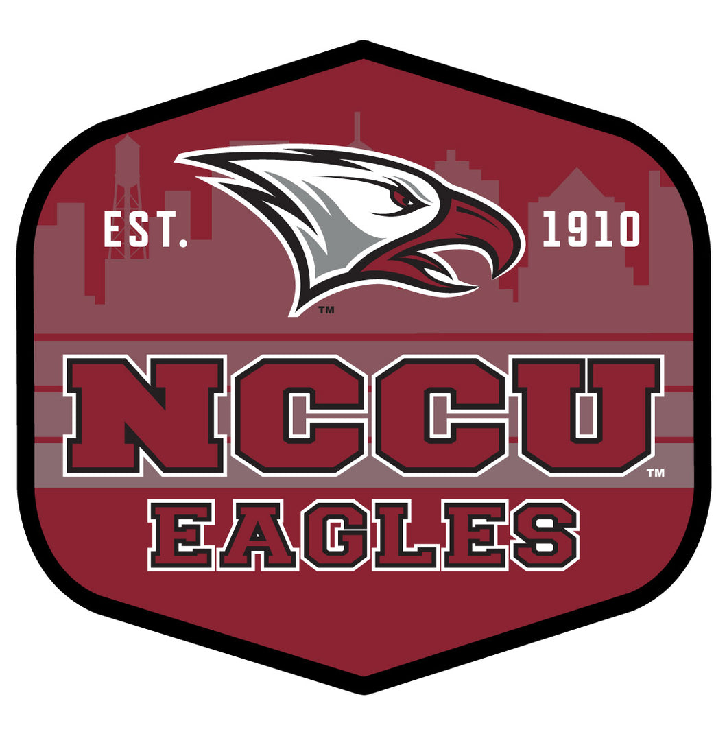 North Carolina Central Eagles Scenic Background Vinyl Sticker/Magnet - Officially Licensed 