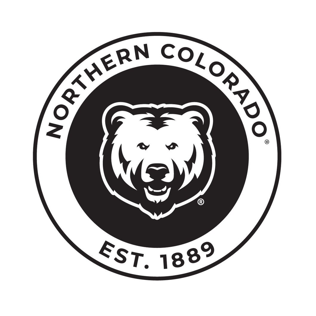 Northern Colorado Bears Officially Licensed Black Vinyl Decal Sticker Holographic Backing