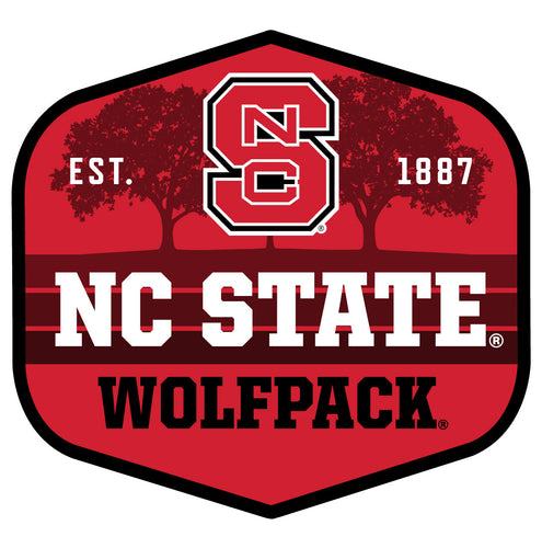 NC State Wolfpack Scenic Background Vinyl Sticker/Magnet - Officially Licensed 